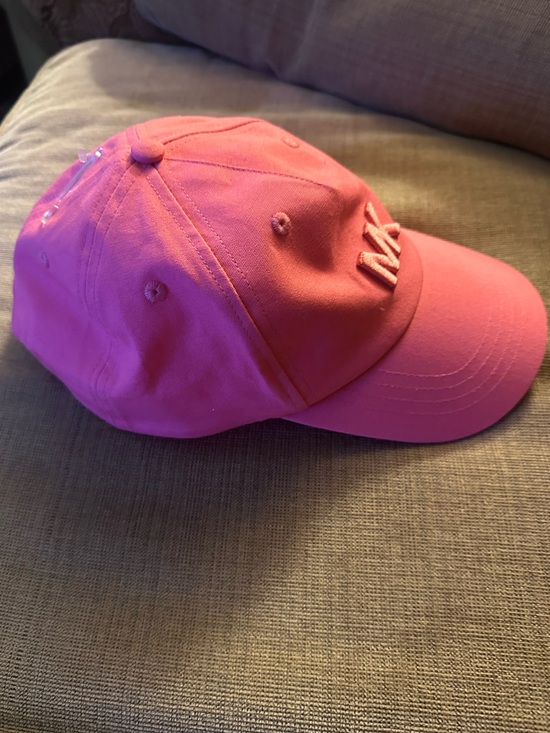 New Michael Kors Pink MK Embroidered Baseball Cap One Size